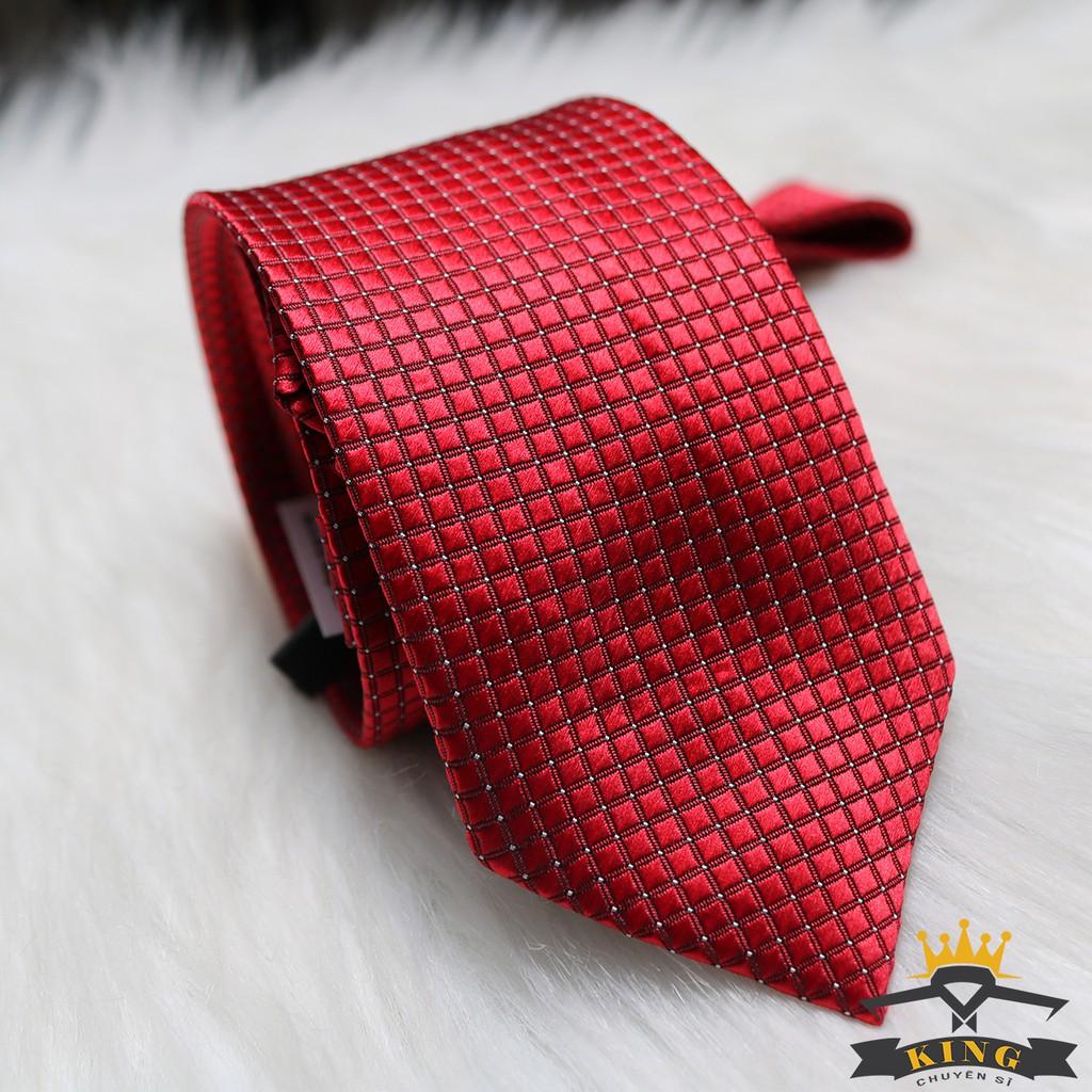 Cà Vạt Đỏ KING Bản Nhỏ 6cm, Cao Cấp