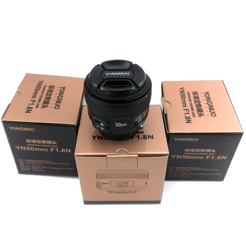 Ống kính Yongnuo 50 F1.8 cho Nikon (Kèm Lens hood + Bộ vệ sinh máy ảnh) - Hàng nhập khẩu