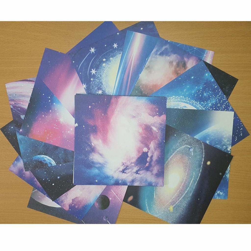 Giấy Thủ Công Gấp Origami - Hành Tinh Milky Way 50 Tờ 2 Mặt Màu