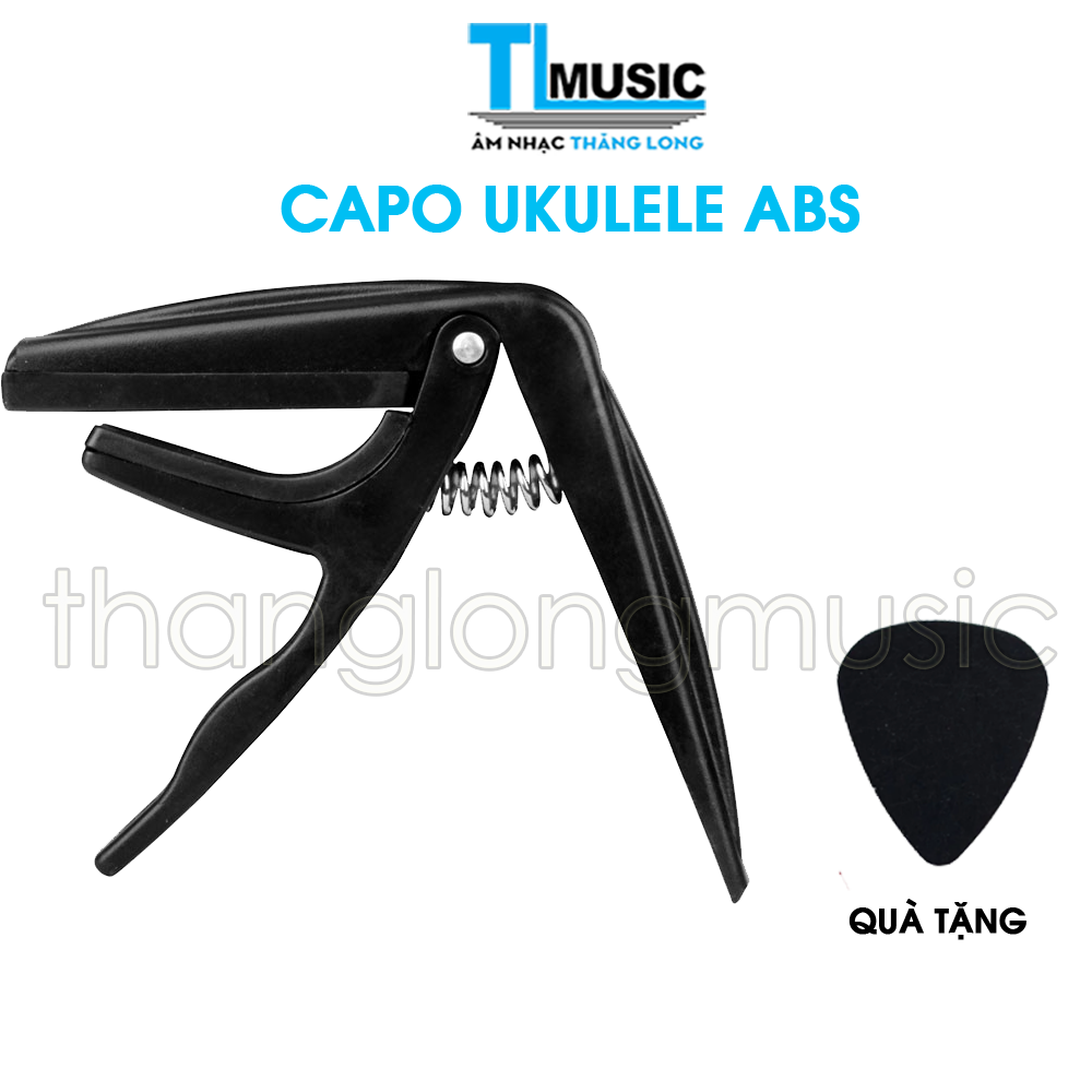 Capo Ukulele - Kẹp Cần Đàn Ukulele Nhựa ABS ( Tặng Kèm Pick Gảy )