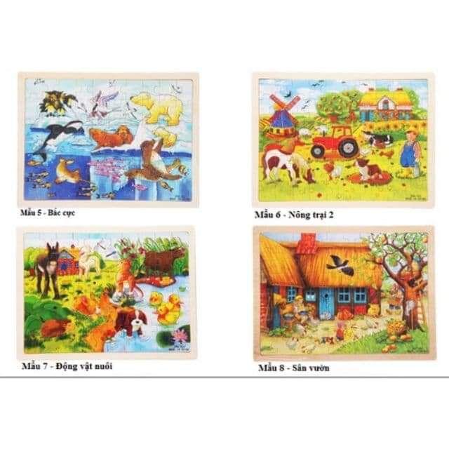 Đồ chơi xếp hình gỗ Puzzle 60 miếng