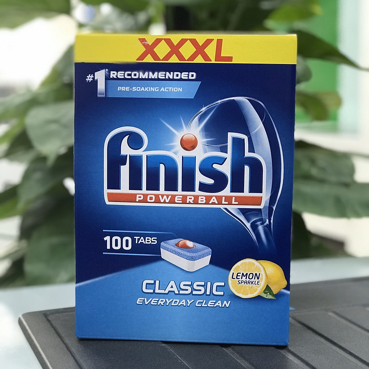 Viên rửa bát Finish Classic 100 viên/ hộp (hương chanh)