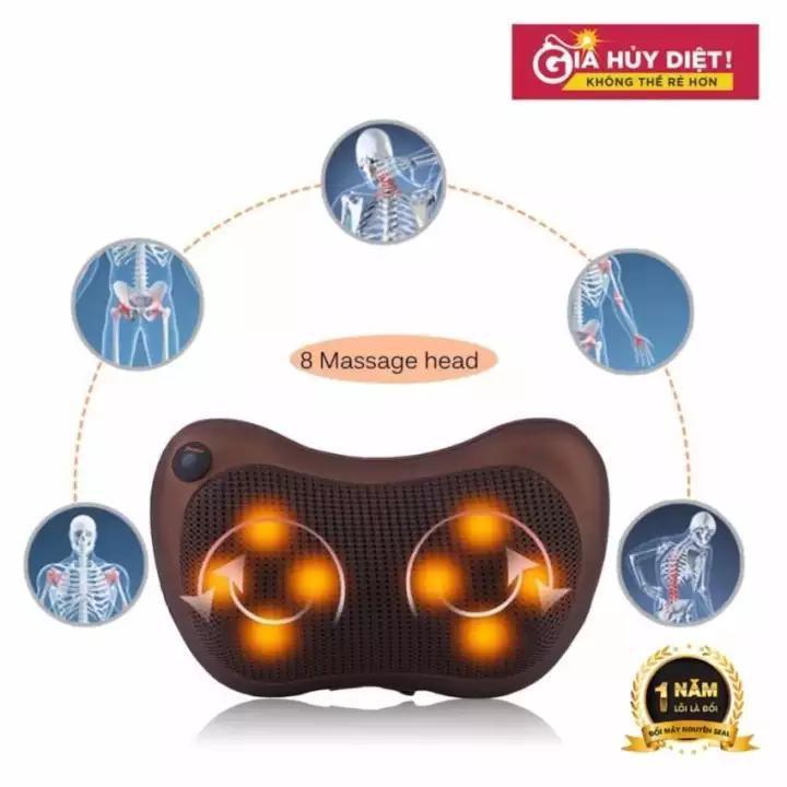 Gối massage hồng ngoại (Đen)