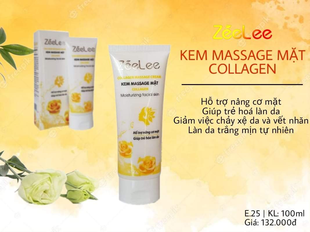 ZeeLee Kem Massage Mặt Collagen 100ml