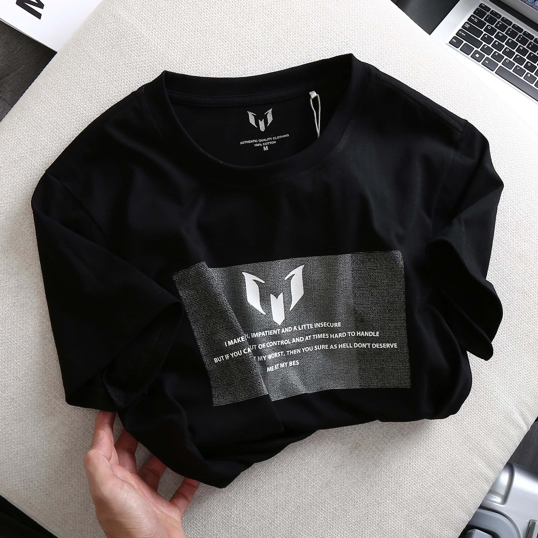 ÁO THUN THỜI TRANG NAM FORM RỘNG CỔ TRÒN IN CHỮ, CHẤT THUN COTTON SINGLE THOÁNG MÁT - LZ FASHION - LZPS146