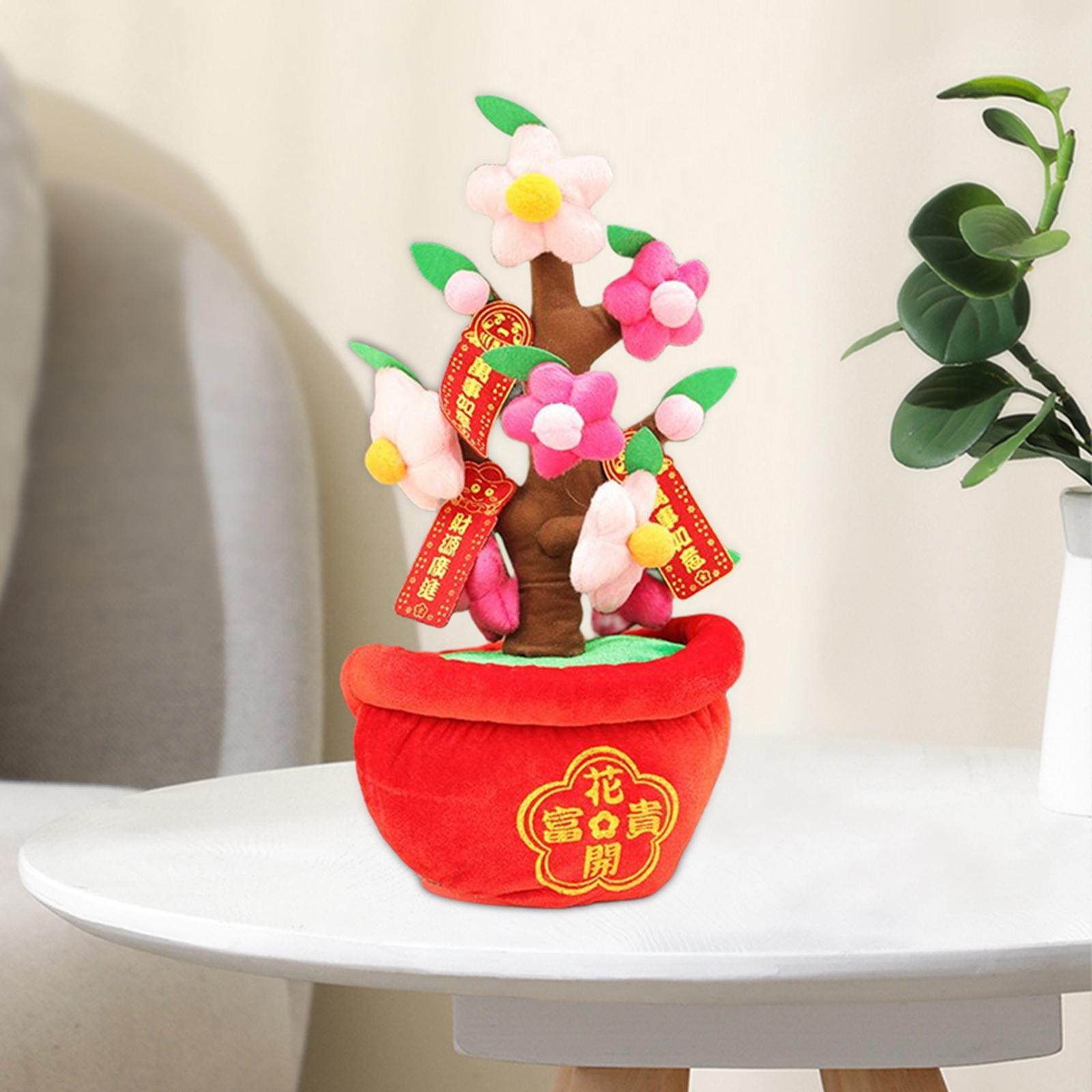 Felt Cloth Fake Simulation Bonsai Ornament Tree Toy Decoration for New Year