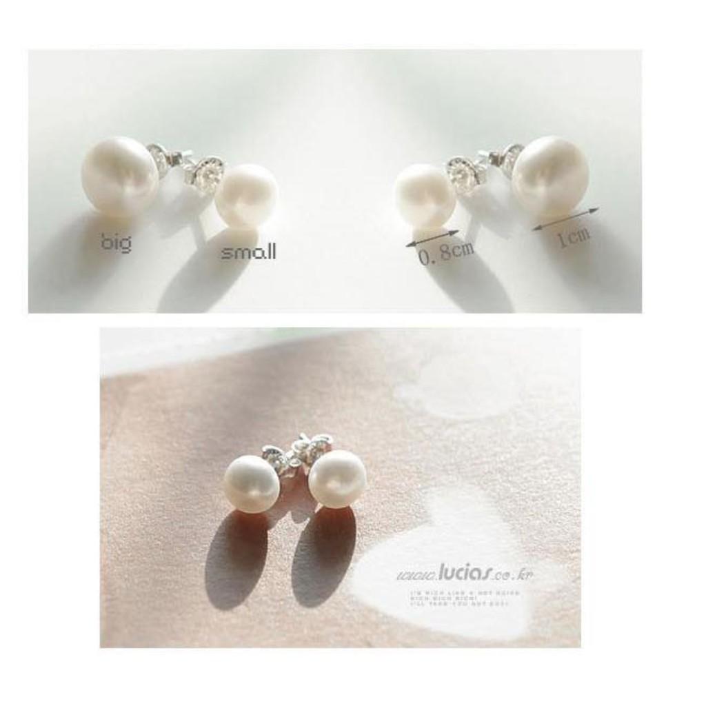 Bông tai nữ Hàn Quốc hạt nhỏ nhắn xinh xắn khuyên tai đơn giản thời trang VIDEO THẬT KT007 KT011 - Hạt trai