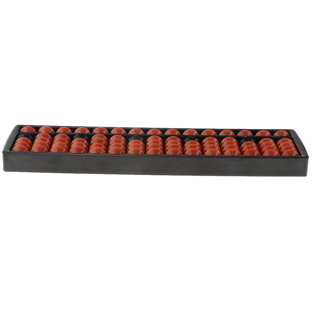 Mini Plastic Math Abacus Arithmetic Soroban Course Calculating Tool 15 Digits