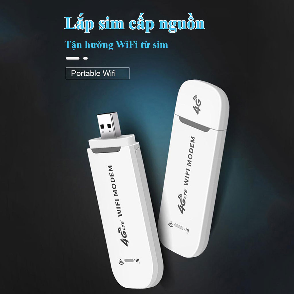 USB phát wifi từ sim 4G 5G Dongle, Dcom wifi, bộ phát wifi tốc độ cao sử dụng mọi loại sim - Hàng chính hãng / Hàng nhập khẩu