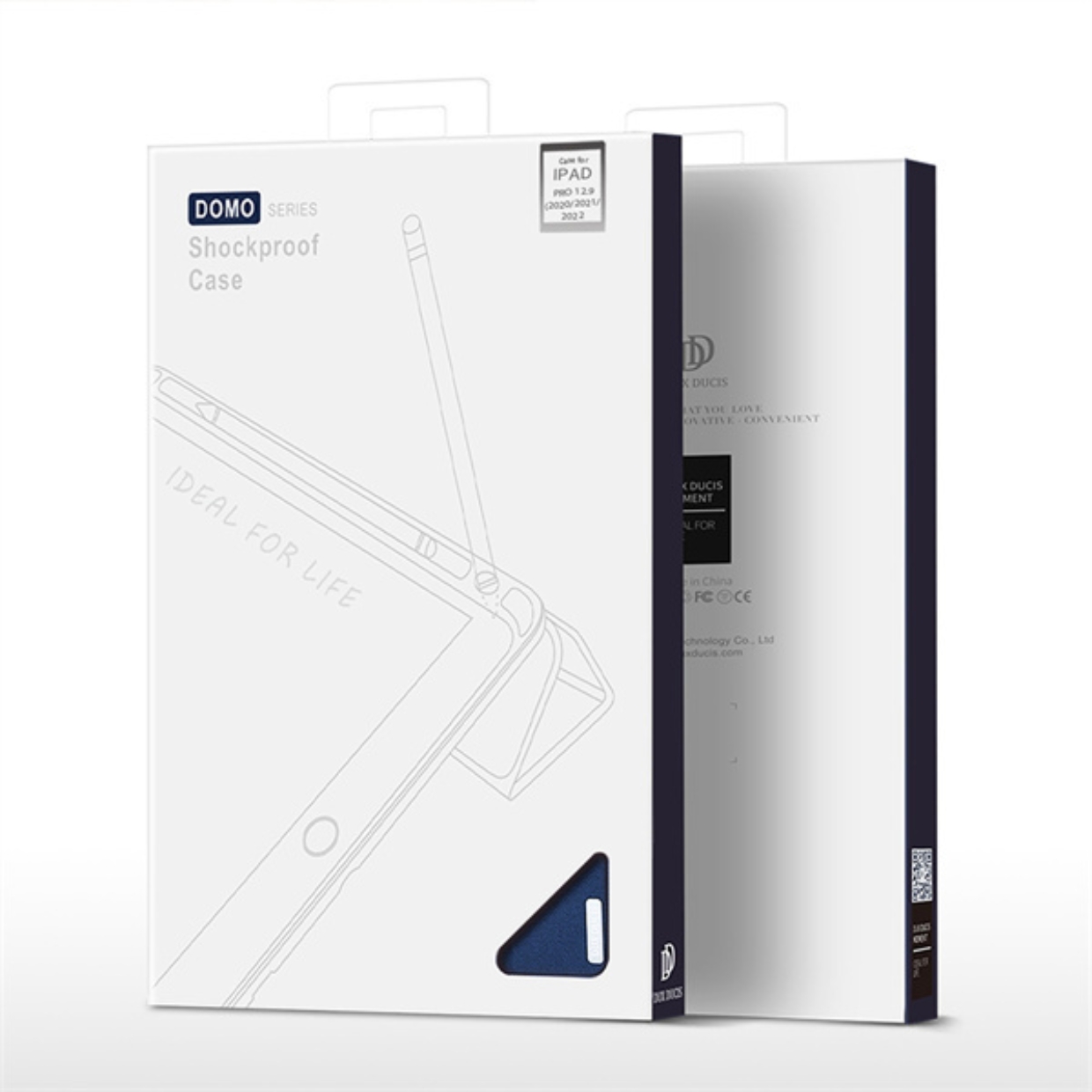 Bao Da Dux Ducis Domo Series Dành Cho iPad Pro 12.9 2020 / 2021 / 2022 Có Khe Cắm Bút, Tự Động Tắt Mở - HÀNG CHÍNH HÃNG
