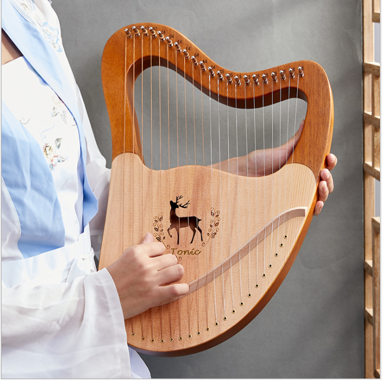 Đàn Lyre 21 dây đàn hạc Lyre Harp TONIC-M21LY Stings Đầy đủ phụ kiện LOẠI 21 DÂY tặng đàn kalimba 17 phím gỗ nguyên khối Mahagony PJLIM72