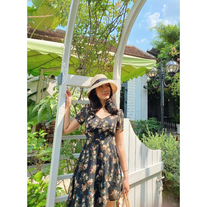 Đầm voan hoa , đầm voan gợi cảm ,đầm voan lệch tà