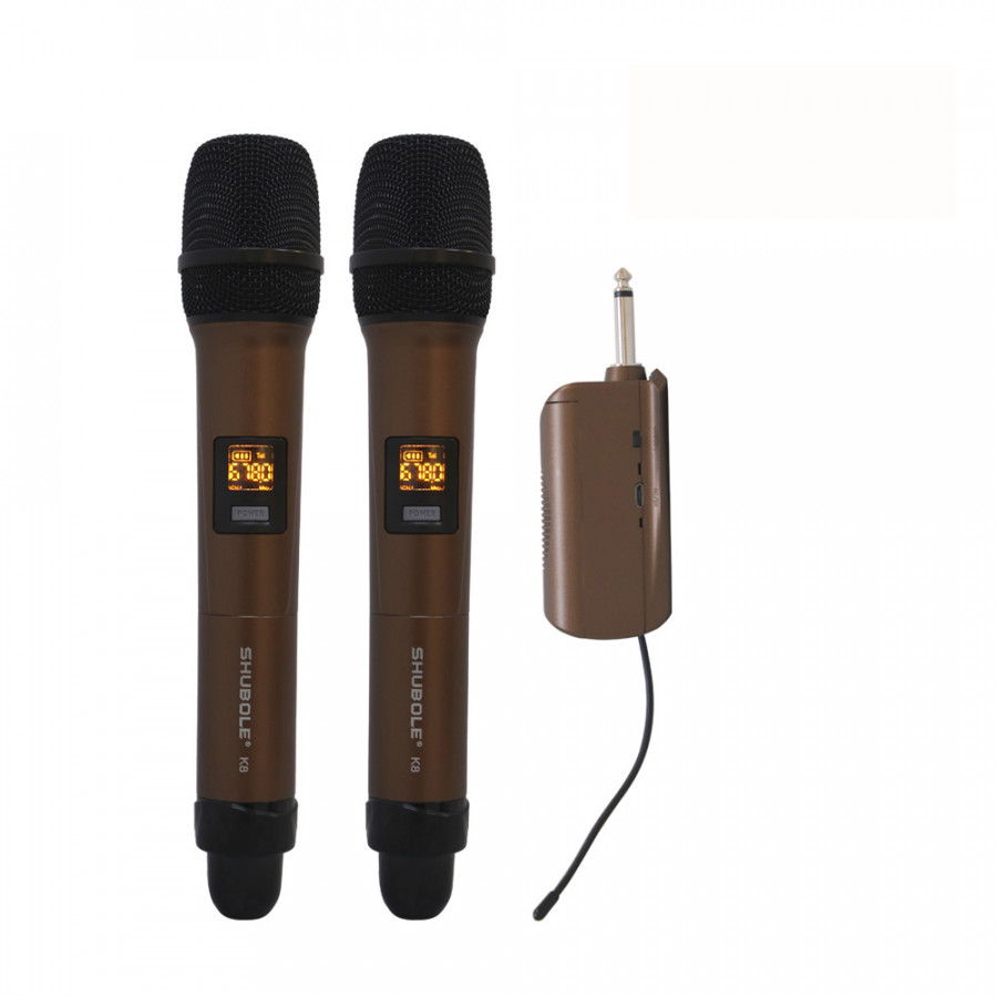 Micro Không Dây Shubole K8 (2 Mic) - Hàng nhập khẩu