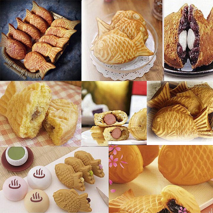 Khuôn Làm Bánh Cá Nướng Taiyaki Nhật Bản Chống Dính Cao Cấp Size Lớn