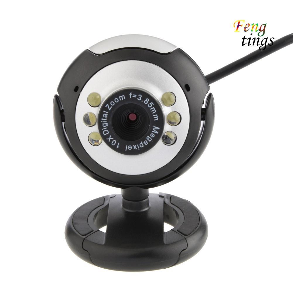 Webcam Hd 12.0mp 6 Đèn Led Tích Hợp Micro Cho Pc Laptop