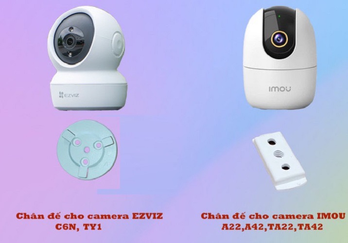 Đế Gắn Trần Chuyên Dụng Cho Camera Ezviz C6N, H6C, TY1, H6 3K / Đế Camera Imou A22EP , A42P , RANGER RC - Hàng nhập khẩu