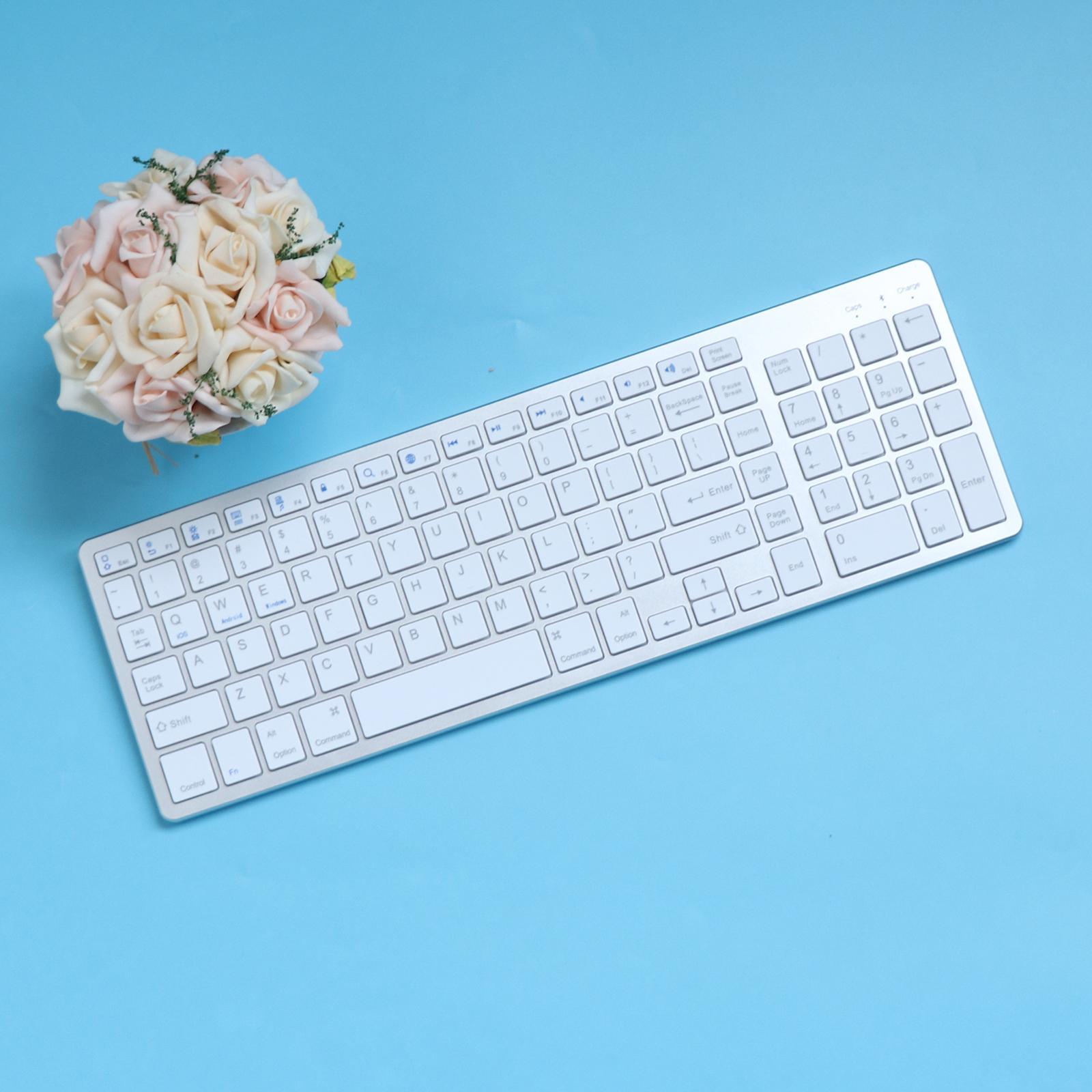 Bluetooth Wireless Keyboard for Windows iOS Android Laptops color