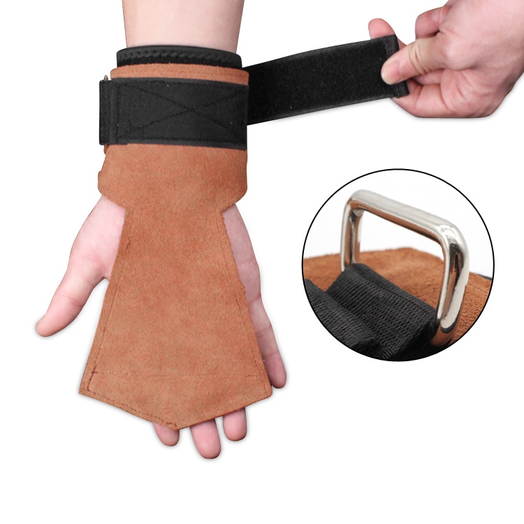 Găng Tay Tập GYM Hở Mu Da Bò Wrist Guard Aolikes (1 Đôi)