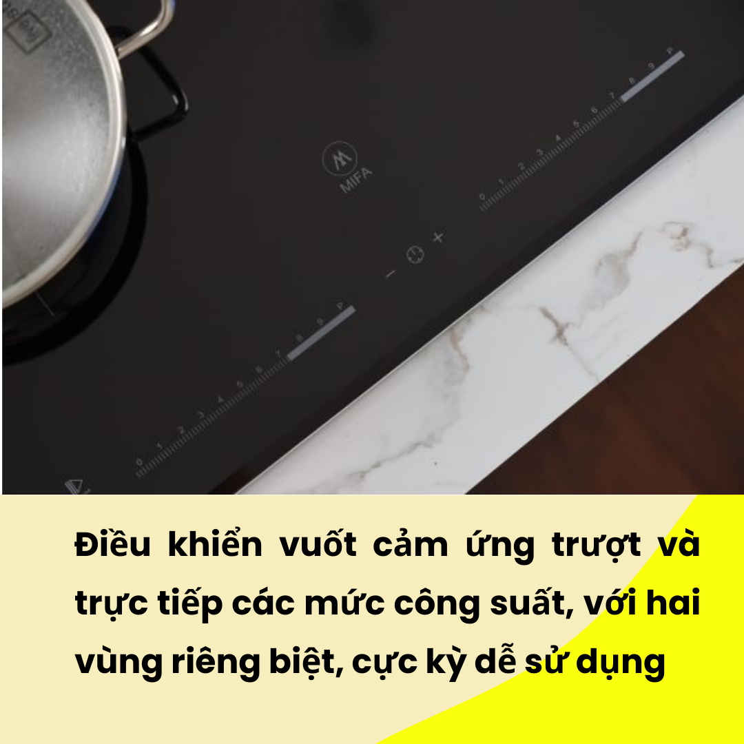 Bếp từ đôi MIFA VA05N - Đun liu riu - Hàng Chính Hãng