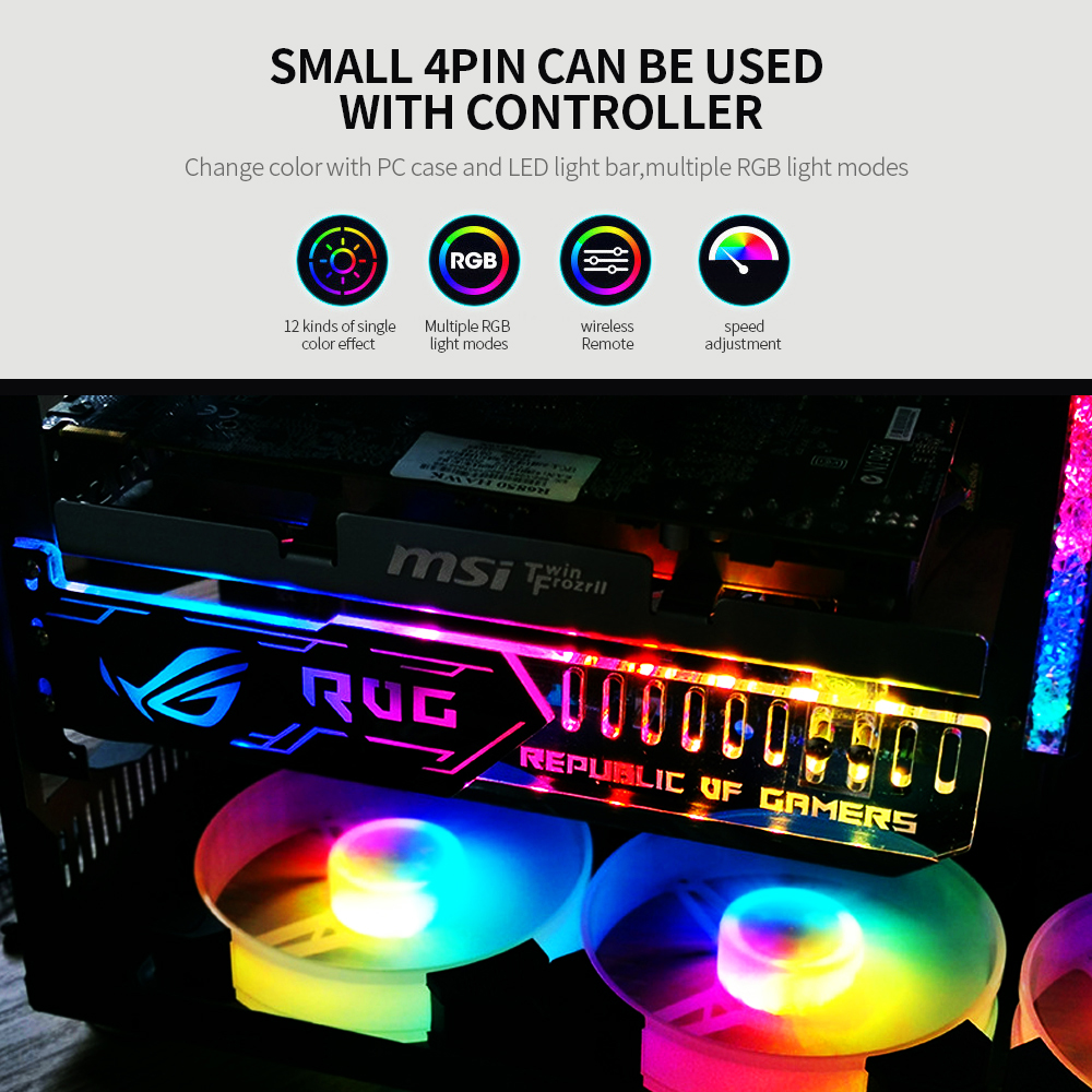 Giá Đỡ Card Đồ Họa RGb25 RGb Với Nguồn Điện 5V 4pin Lớn