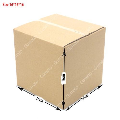 Hộp giấy P34 size 16x16x16 cm, thùng carton gói hàng Everest