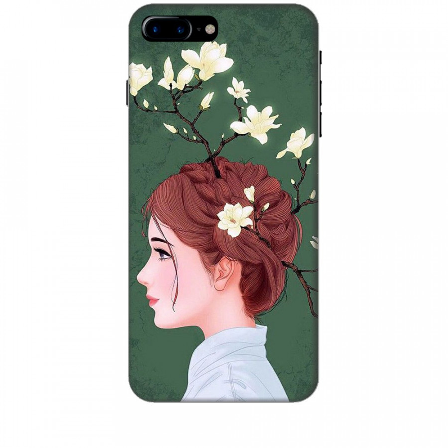 Ốp lưng dành cho điện thoại IPHONE 8 PLUS Cô Gái Tóc Hoa