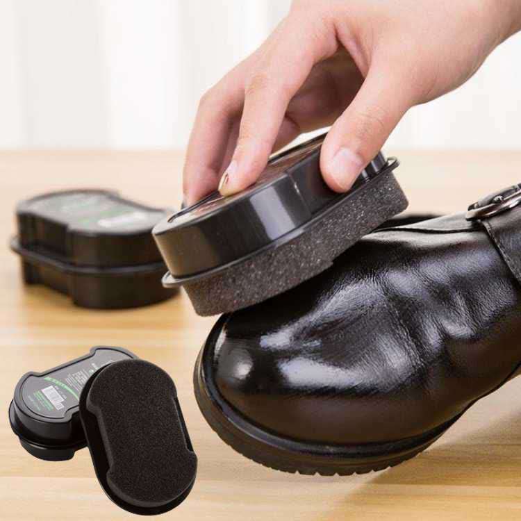 Com bo dụng cụ làm sạch giày - Miếng xi mút + sáp lau đánh bóng giày, dép ,  túi xách ,cặp ,bằng da , đa năng và tiện lợi