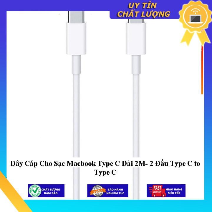 Dây Cáp Cho Sạc Macbook Type C Dài 2M- 2 Đầu Type C to Type C - Hàng Nhập Khẩu New Seal