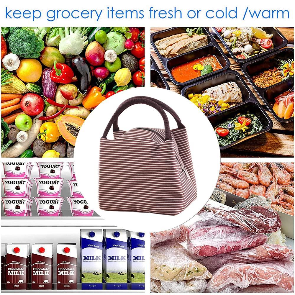 Túi làm mát 2PC có thể gập lại, túi làm mát mini cho đi, túi nhiệt có thể gập lại nhỏ, túi ăn trưa có thể gập lại, túi làm mát túi ăn trưa nhỏ, túi làm mát ăn trưa, túi nhỏ, túi làm mát