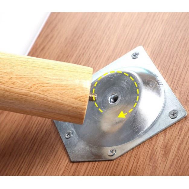 Bàn trà hình trứng chân gỗ tự nhiên cao cấp