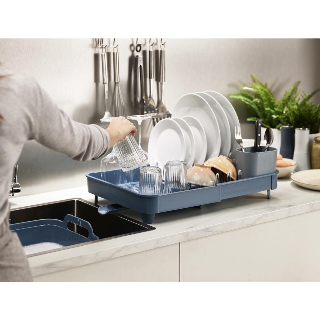Kệ phơi tách chén Joseph Joseph 003123 - Extend Expandable Dish Drainer Editions Blue