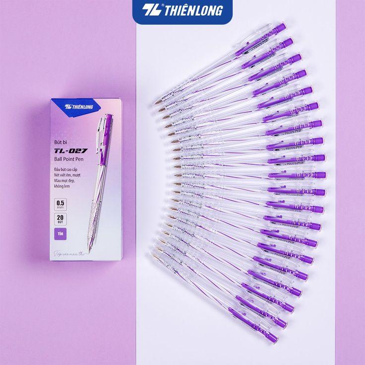 Bút Bi TL-027 Tím (360độ)