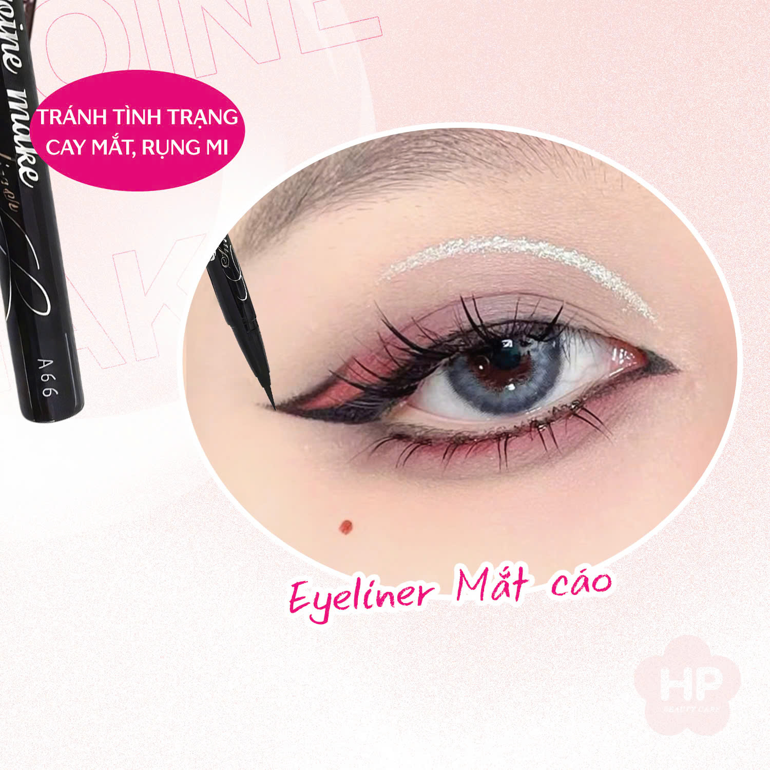 Bút Kẻ Mắt Nước Siêu Chống Trôi Nét Siêu Sắc Mãnh Kissme Heroine Make Eyeliner Smooth Keep (Màu Đen)