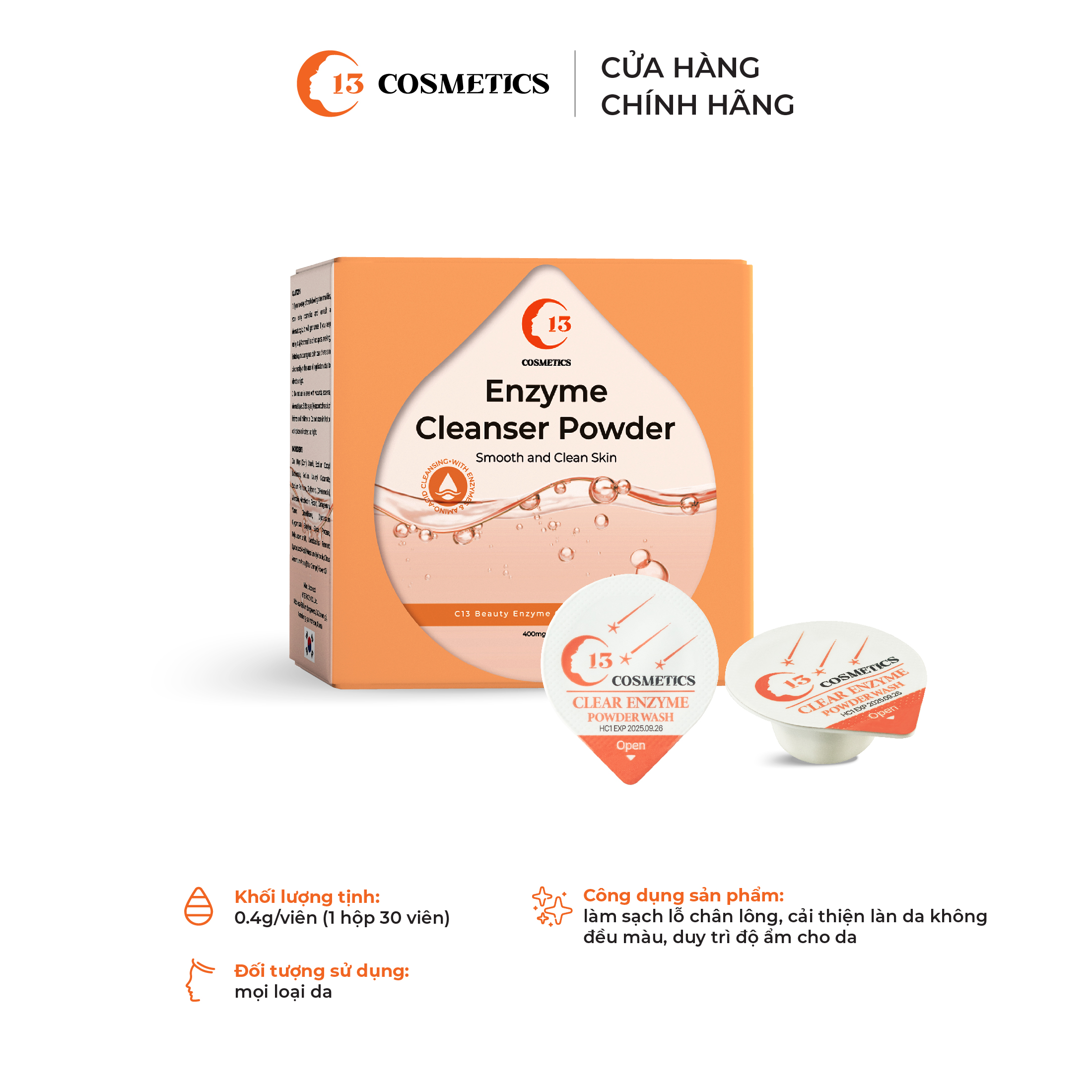 Combo Da Sạch Sâu Không Lo Âu Về mụn C13 Cosmetics Thu Trang