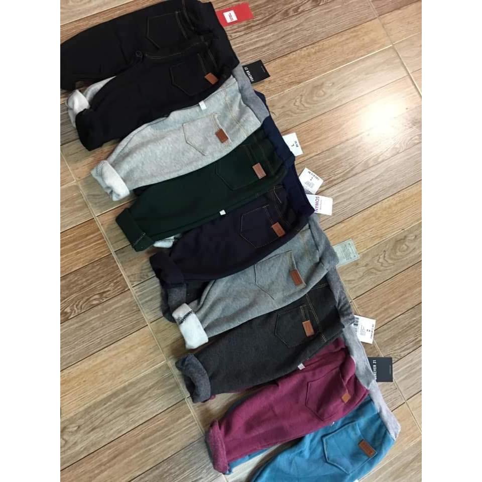 Quần lót lông giả jean cho bé trai bé gái size 8- 18kg