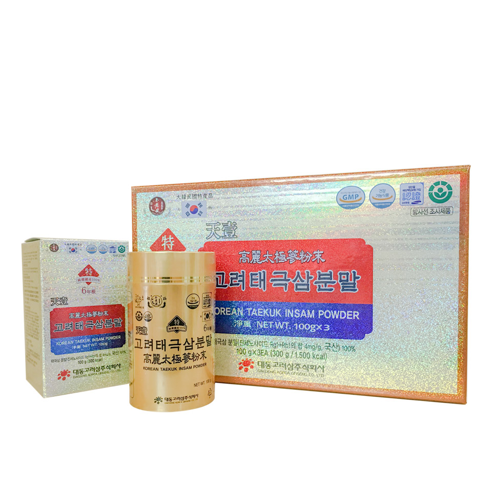 Bột thái cực sâm Daedong thiên sâm giúp bồi bổ toàn diện cơ thể - 300gr