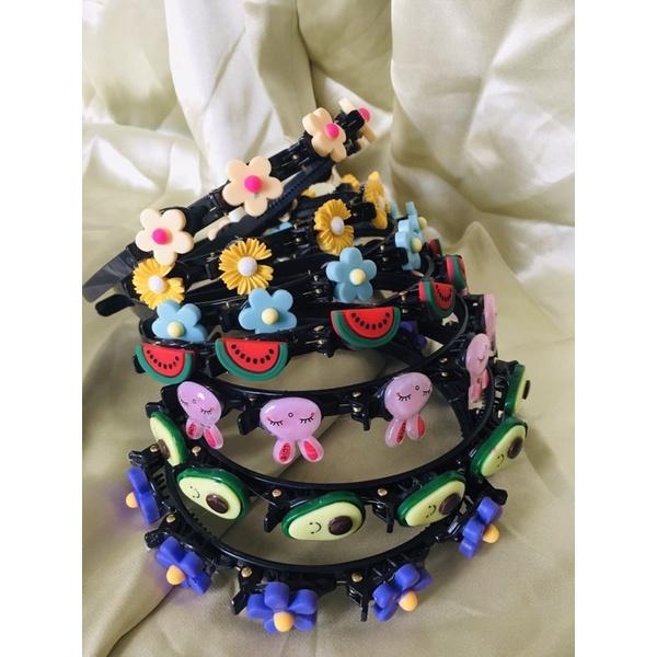 Băng đô cài ép tóc cho mẹ và bé cài tóc phá cách dễ thương cài tóc tết