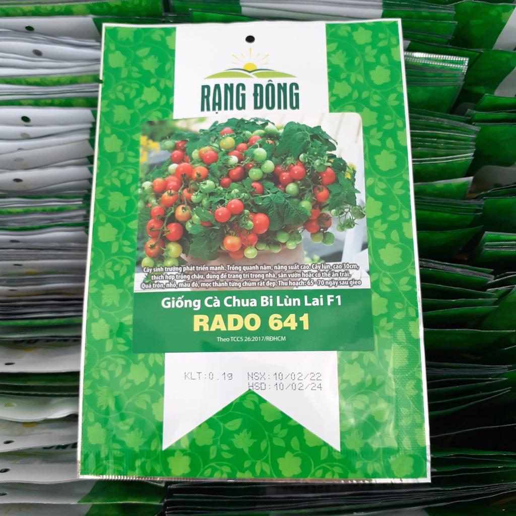 Hạt giống cà chua bi lùn đỏ Rado 641 gói 0,1gr - DỄ TRỒNG