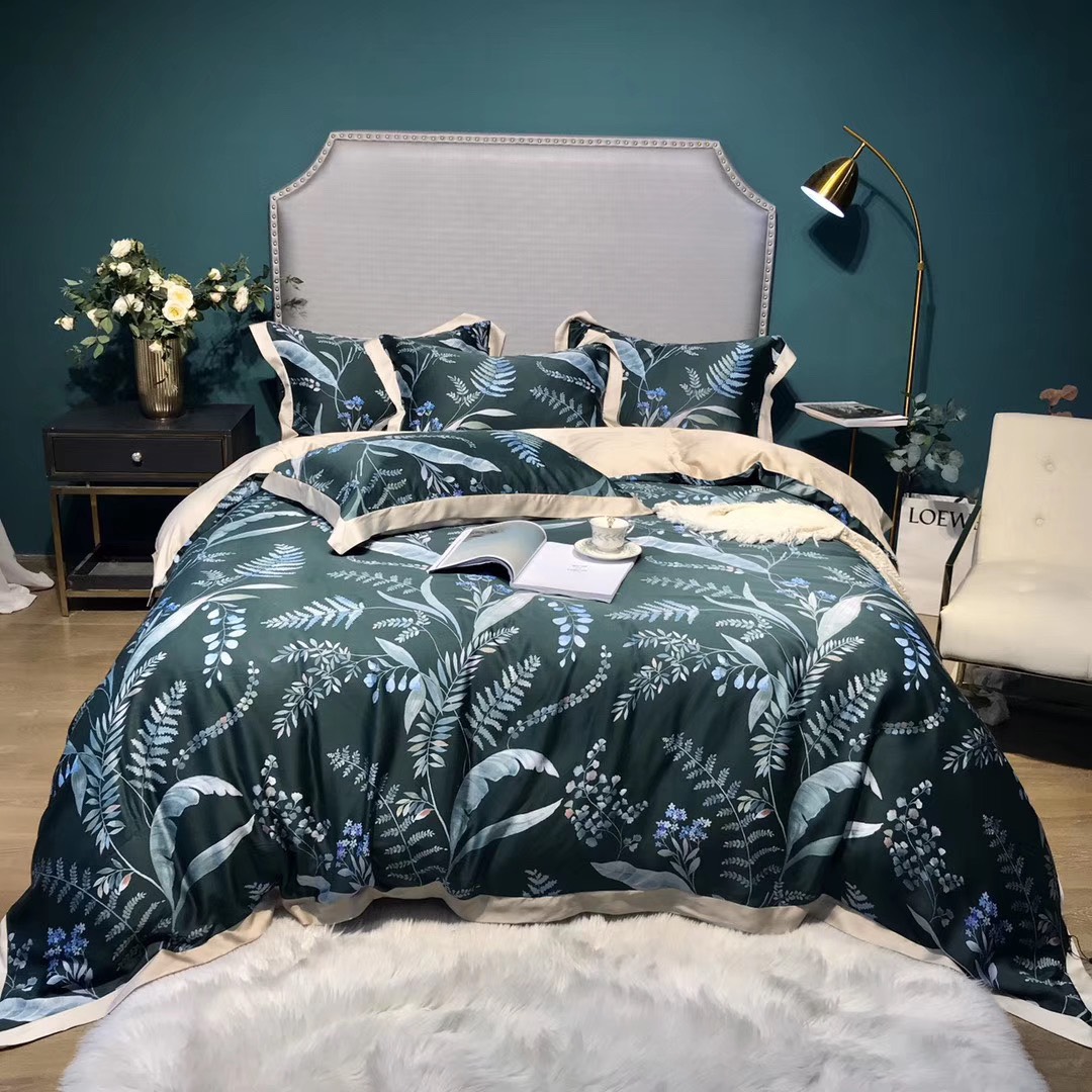 Bộ ga gối lụa TENCEL 60S hoạ tiết