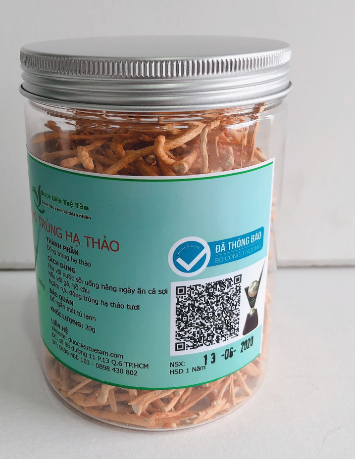 Đông trùng hạ thảo sấy thăng hoa - Hủ 10g