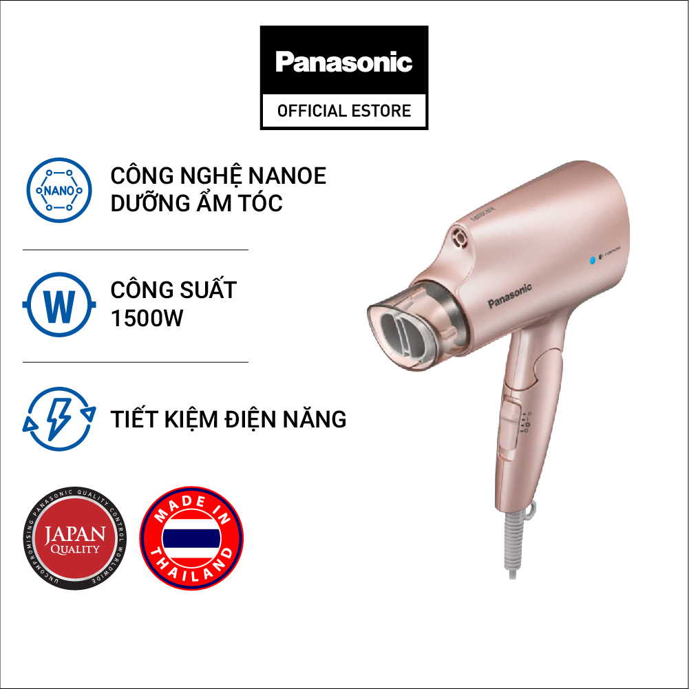 Máy Sấy Tóc Dưỡng Ẩm Nanoe Panasonic EH-NA27PN645 - Công Suất 1200W - Tay cầm gập dễ mang đi