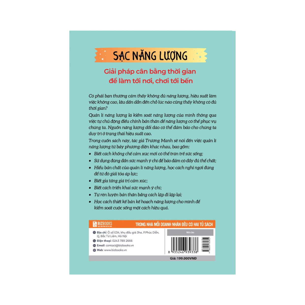 Sách - Sạc Năng Lượng - Giải Pháp Cân Bằng Thời Gian Để Làm Tới Nơi, Chơi Tới Bến - MCBooks