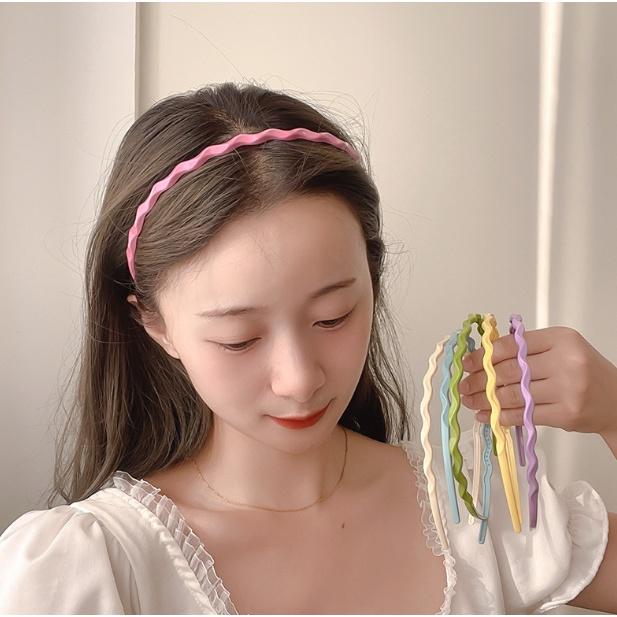Băng đô cài tóc gợn sóng phong cách Hàn Quốc