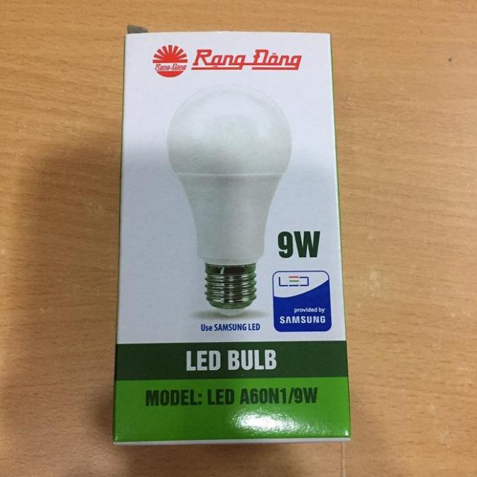 Combo 10 Bóng đèn led tròn 9W Rạng Đông, Model LED BULB LED A60N1/9w