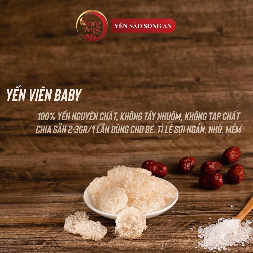 Tổ yến viên tinh chế baby Song An Food 100gr