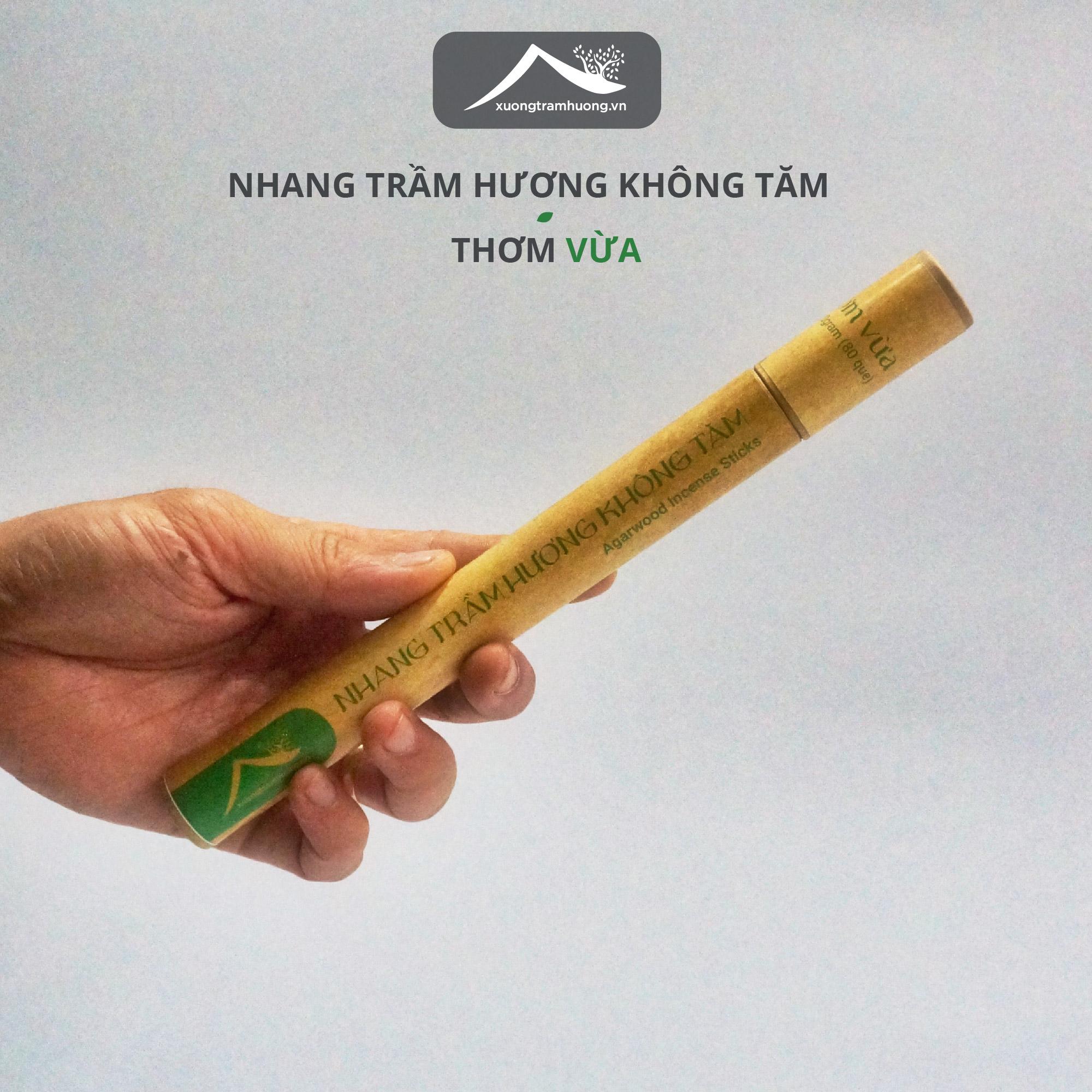 Nhang Trầm Hương Không Tăm Sạch Nguyên Chất Xưởng Trầm Hương Thơm Vừa Ít Khói Xông Nhà