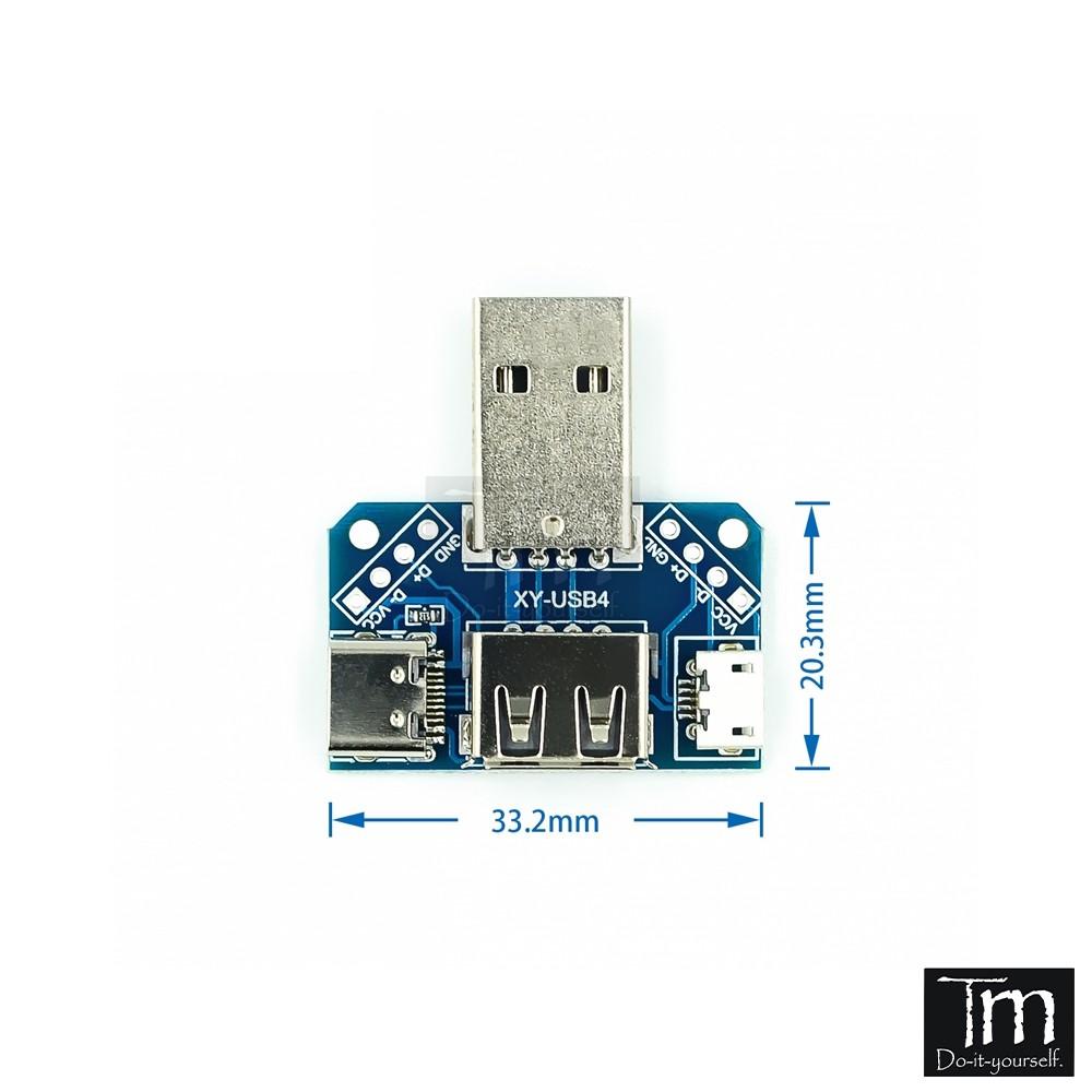 Modul Chuyển Đổi USB - MicroUSB - TypeC