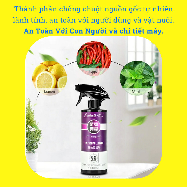 Bình Xịt Đuổi Chuột Fantastic XmL️ Dùng Để Chống Chuột Vào Khoang Máy Ô tô - Home and Garden