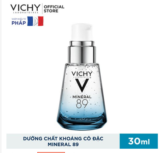 Bộ sản phẩm Dưỡng Chất (Serum) Giàu Khoáng Chất Vichy Mineral 89 Giúp Da Sáng Mịn Và Căng Mượt