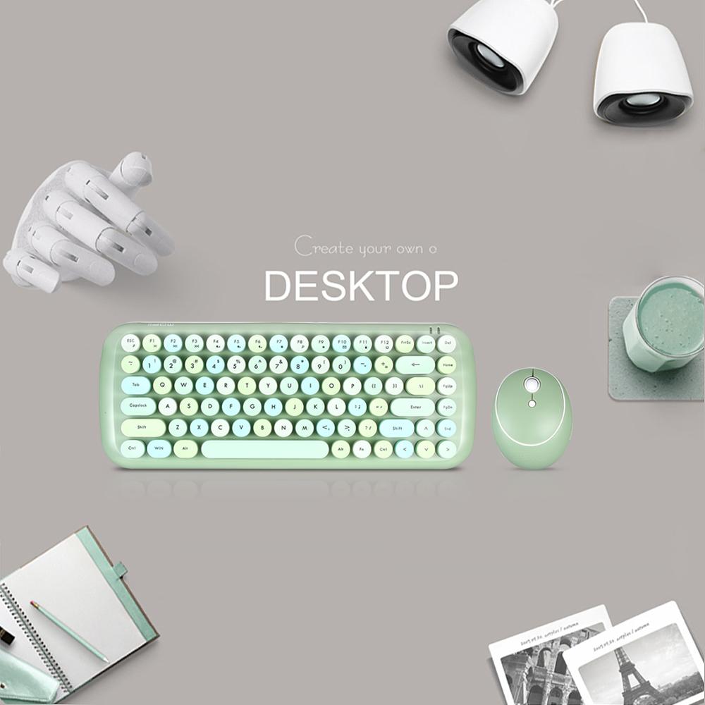 Bàn phím Chuột không dây 2.4G Màu hỗn hợp 84 Phím Mofii CANDY